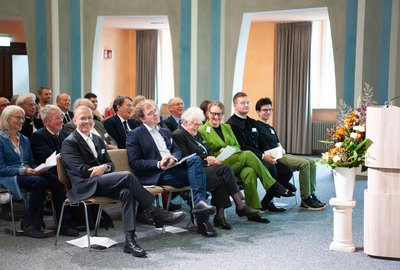 Blick ins Publikum bei einer festlichen Veranstaltung in der Aula der TU Clausthal. 