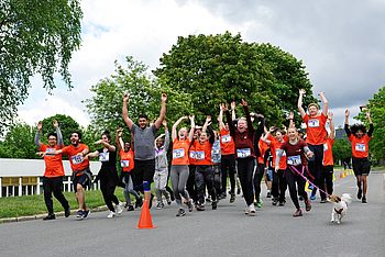 Menschen beim Campuslauf der TU Clausthal