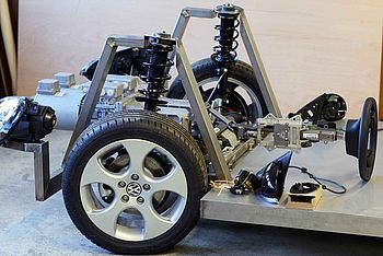 Bau eines Prototyps eines Fahrzeugs von Volkswagen